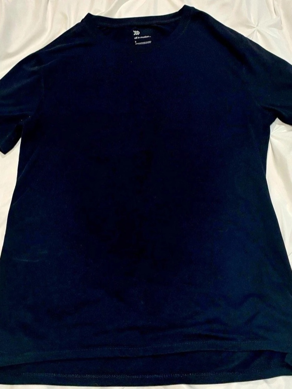 All in Motion Men'Small Short Sleeve Performance T-Shirt Black Small
